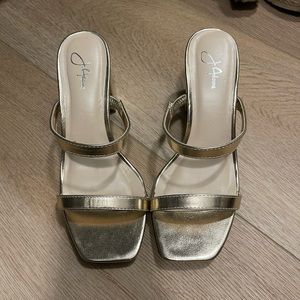 J adams women’s gold heels size 6